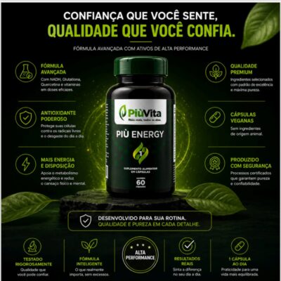 PIU ENERGY 1 COM 60 CAPSULAS