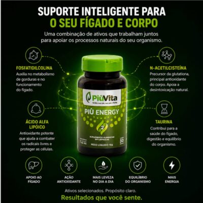 PIU ENERGY 2 COM 30 CAPSULAS